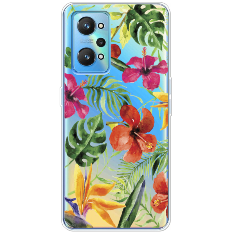 Прозрачный чехол BoxFace Realme GT2 Tropical Flowers