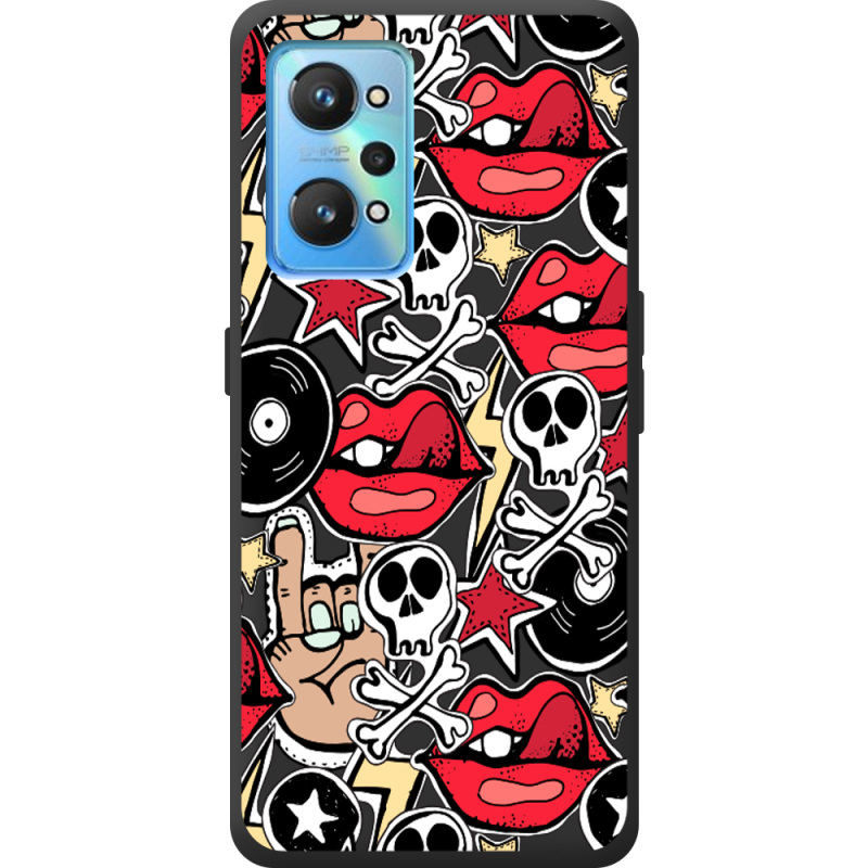 Черный чехол BoxFace Realme GT2 Rock Graffiti