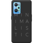 Черный чехол BoxFace Realme GT2 Minimalistic