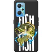 Черный чехол BoxFace Realme GT2 Fish