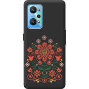 Черный чехол BoxFace Realme GT2 Ukrainian Ornament