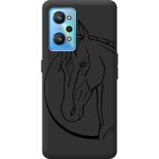 Черный чехол BoxFace Realme GT2 Horse