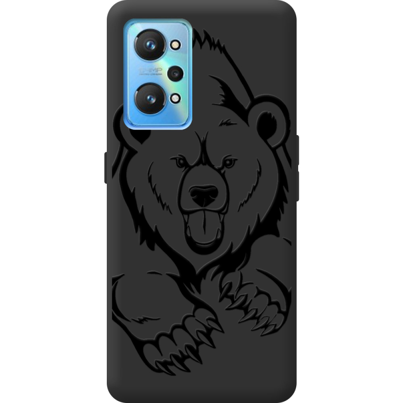 Черный чехол BoxFace Realme GT2 Grizzly Bear