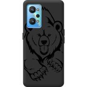 Черный чехол BoxFace Realme GT2 Grizzly Bear