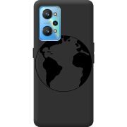 Черный чехол BoxFace Realme GT2 Earth