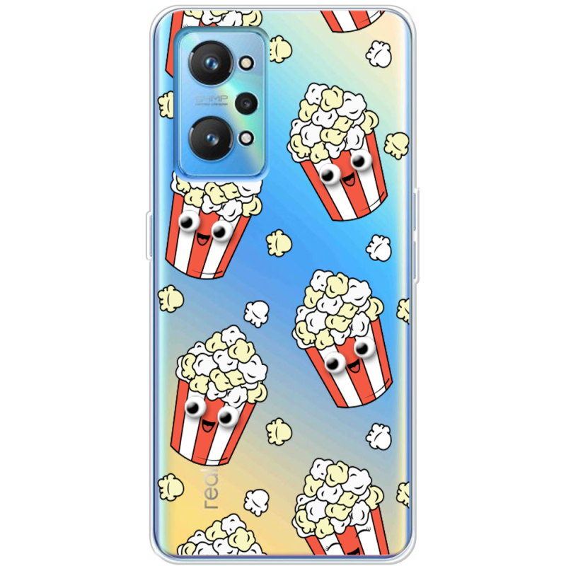 Прозрачный чехол BoxFace Realme GT Neo 2 с 3D-глазками Popcorn