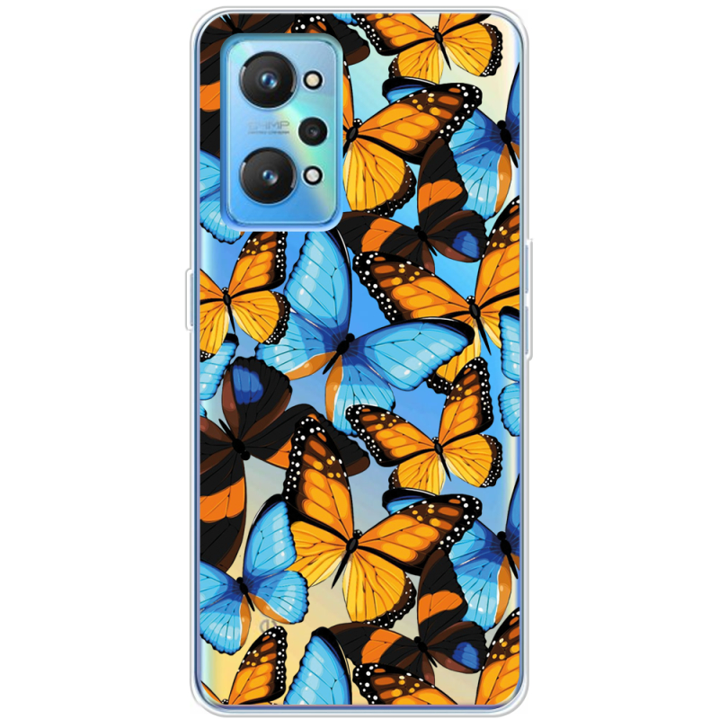 Прозрачный чехол BoxFace Realme GT Neo 2 Butterfly Morpho