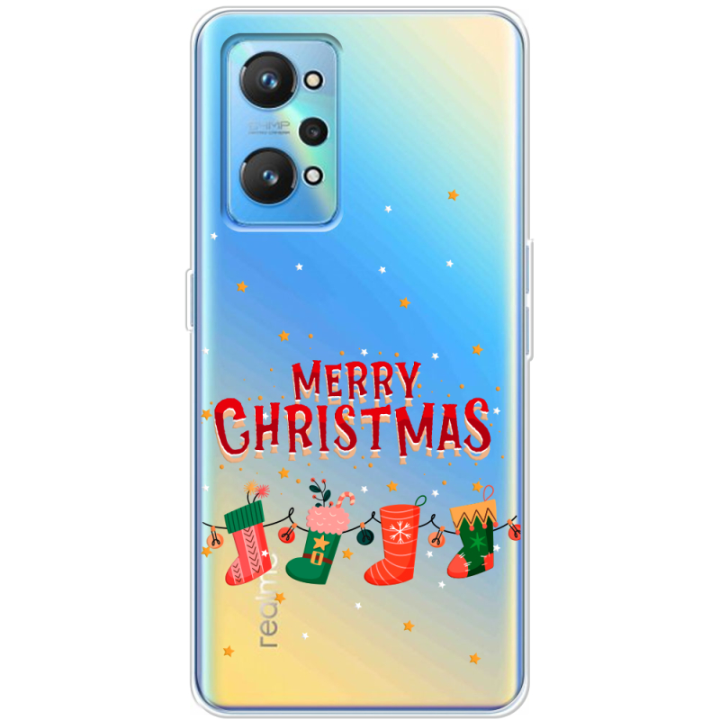 Прозрачный чехол BoxFace Realme GT Neo 2 Merry Christmas