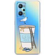 Прозрачный чехол BoxFace Realme GT Neo 2 Segull in Cofee Pool