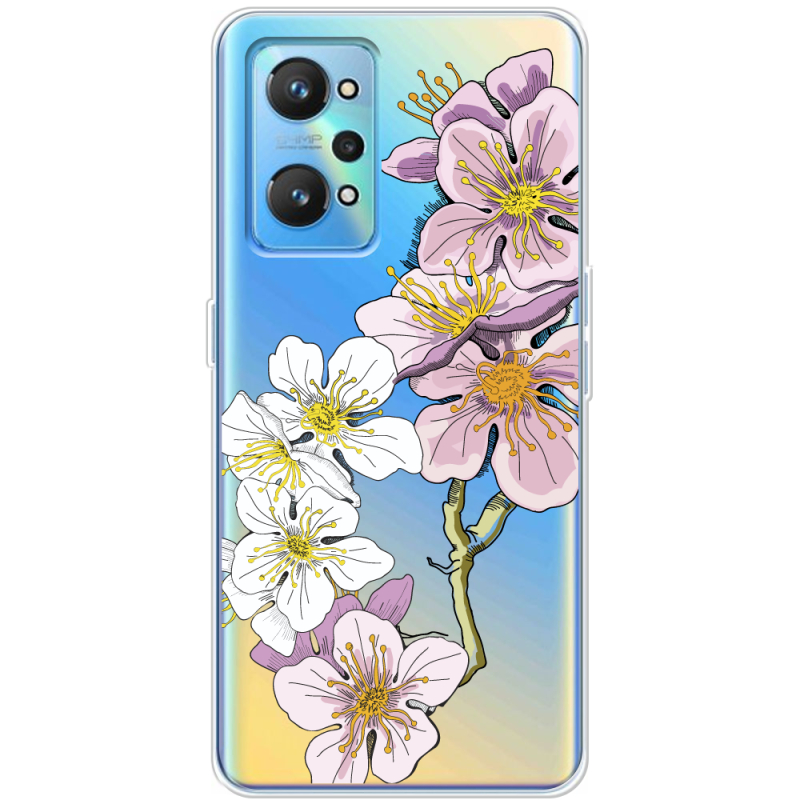 Прозрачный чехол BoxFace Realme GT Neo 2 Cherry Blossom