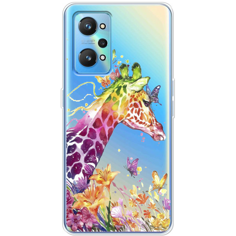 Прозрачный чехол BoxFace Realme GT Neo 2 Colorful Giraffe