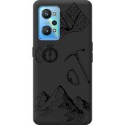 Черный чехол BoxFace Realme GT Neo 2 Mountains