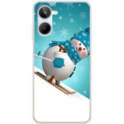 Чехол BoxFace Realme 10 4G Skier Snowman