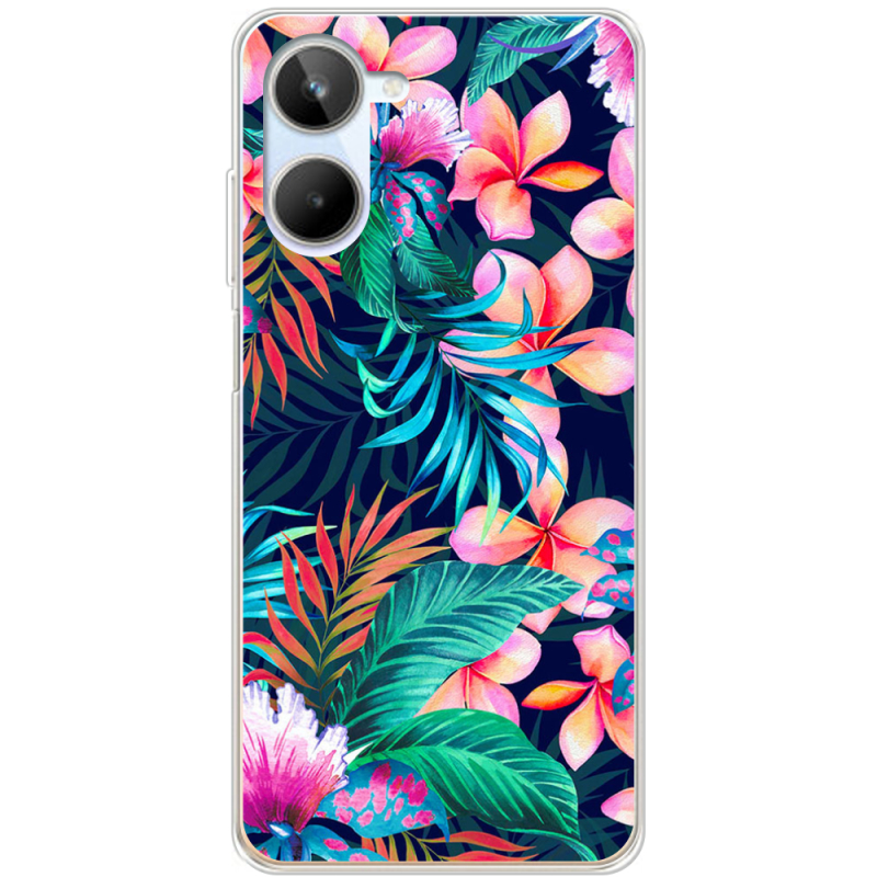 Чехол BoxFace Realme 10 4G flowers in the tropics