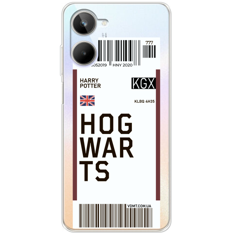 Прозрачный чехол BoxFace Realme 10 4G Ticket Hogwarts