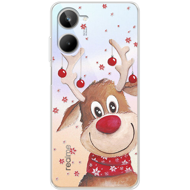 Прозрачный чехол BoxFace Realme 10 4G Winter Deer