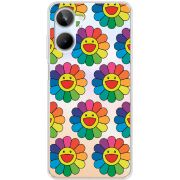 Прозрачный чехол BoxFace Realme 10 4G Hippie Flowers