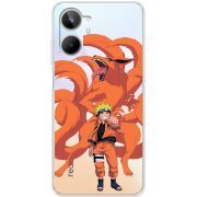 Прозрачный чехол BoxFace Realme 10 4G Naruto and Kurama