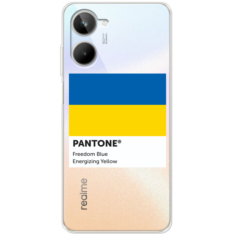 Прозрачный чехол BoxFace Realme 10 4G Pantone вільний синій