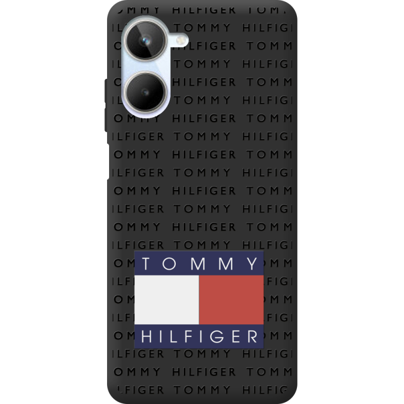 Черный чехол BoxFace Realme 10 4G Tommy Print