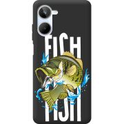 Черный чехол BoxFace Realme 10 4G Fish