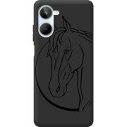 Черный чехол BoxFace Realme 10 4G Horse