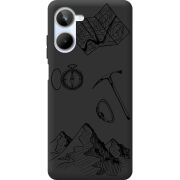 Черный чехол BoxFace Realme 10 4G Mountains