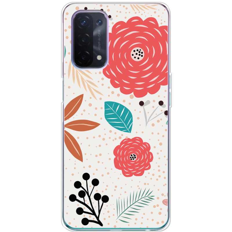 Чехол BoxFace OPPO A54 5G Line Flowers