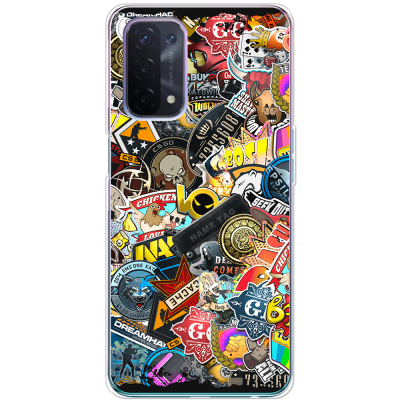 Чехол BoxFace OPPO A54 5G CS:Go Stickerbombing