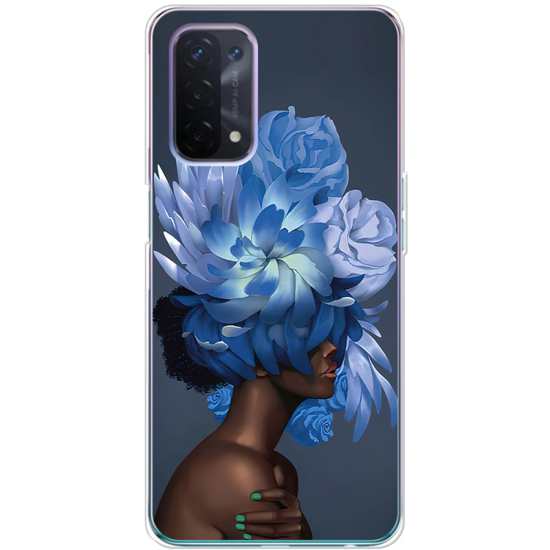 Чехол BoxFace OPPO A54 5G Exquisite Blue Flowers