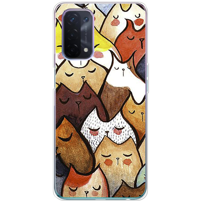 Чехол BoxFace OPPO A54 5G Sleepy Cats