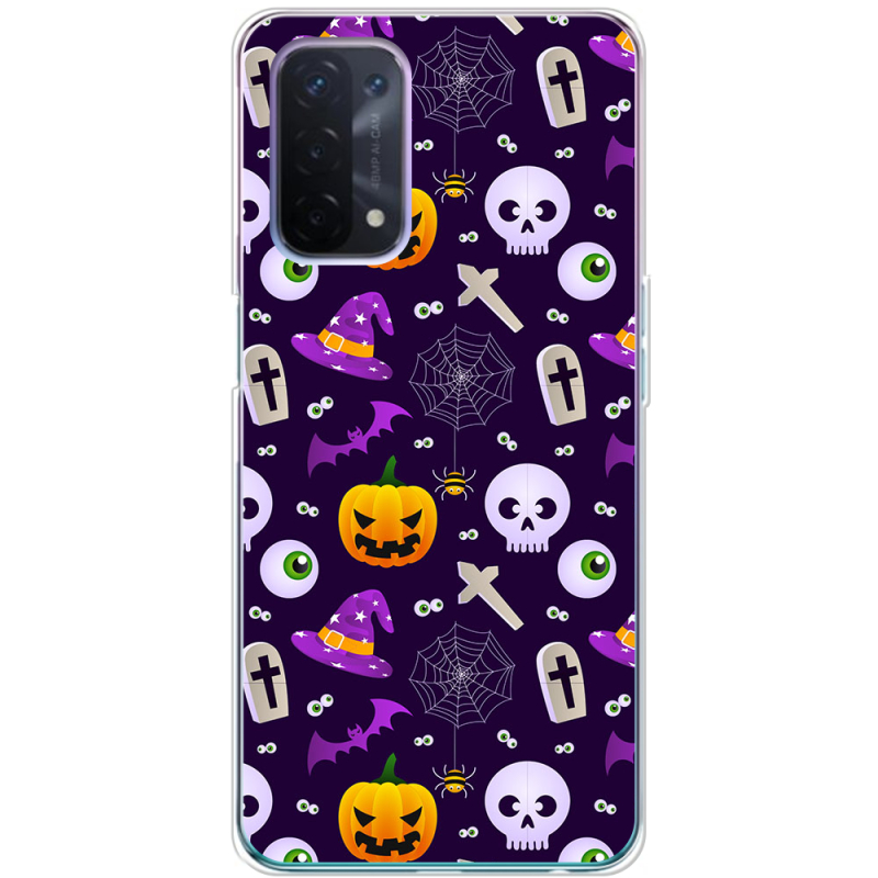 Чехол BoxFace OPPO A54 5G Halloween Purple Mood