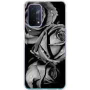 Чехол BoxFace OPPO A54 5G Black and White Roses