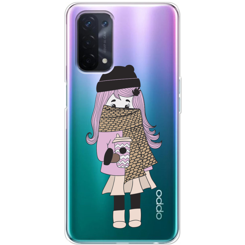 Прозрачный чехол BoxFace OPPO A54 5G Winter Morning Girl