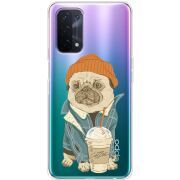 Прозрачный чехол BoxFace OPPO A54 5G Dog Coffeeman