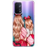 Прозрачный чехол BoxFace OPPO A54 5G Mouse Girls