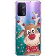 Прозрачный чехол BoxFace OPPO A54 5G Winter Deer