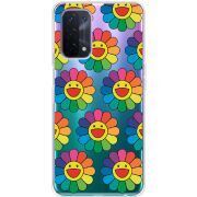 Прозрачный чехол BoxFace OPPO A54 5G Hippie Flowers