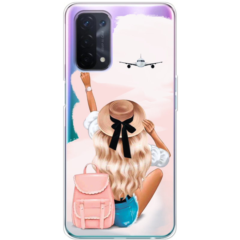 Прозрачный чехол BoxFace OPPO A54 5G Travel Girl