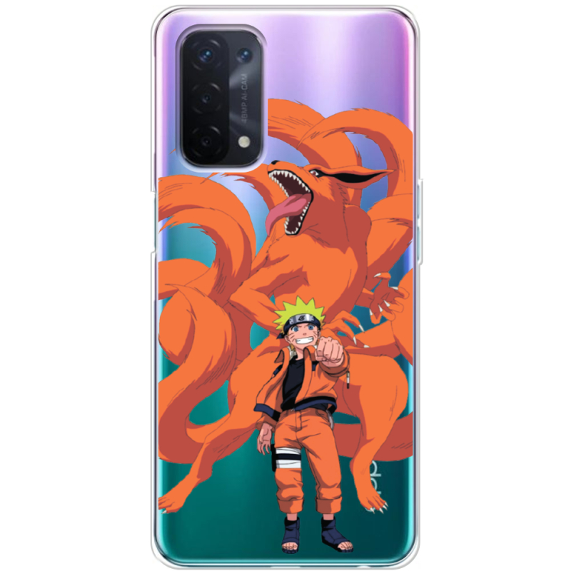 Прозрачный чехол BoxFace OPPO A54 5G Naruto and Kurama