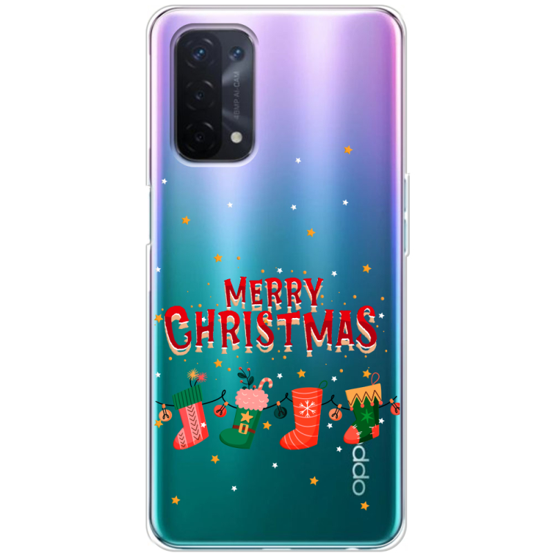 Прозрачный чехол BoxFace OPPO A54 5G Merry Christmas