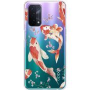 Прозрачный чехол BoxFace OPPO A54 5G Japanese Koi Fish