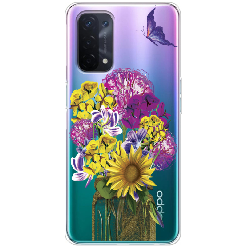 Прозрачный чехол BoxFace OPPO A54 5G My Bouquet