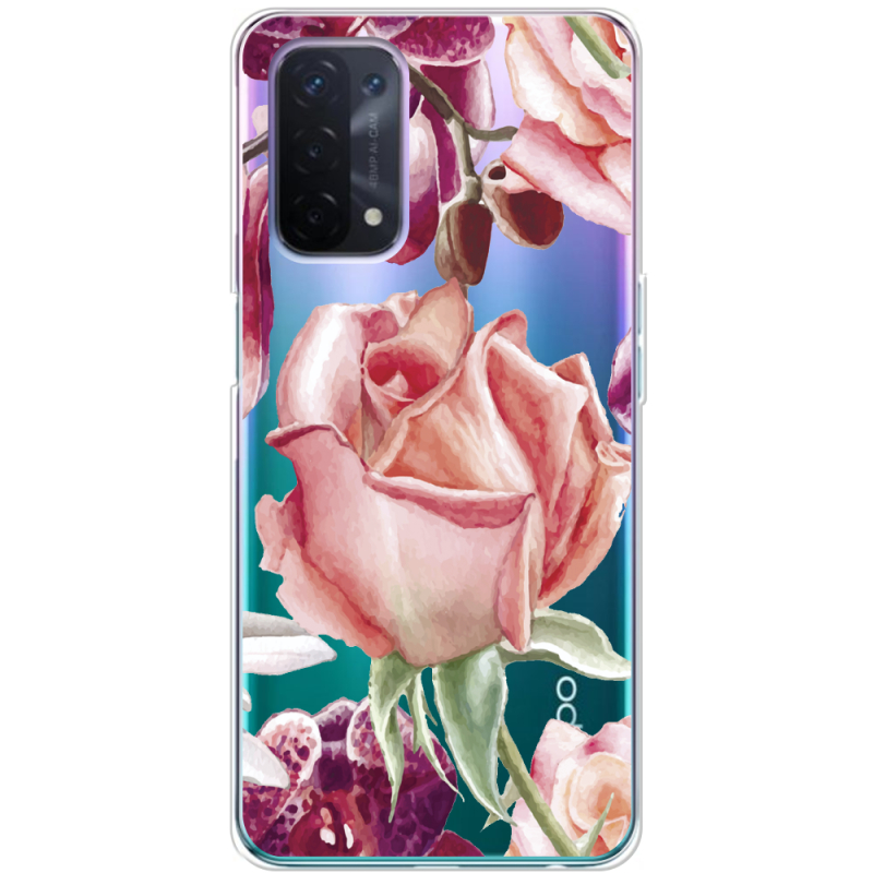 Прозрачный чехол BoxFace OPPO A54 5G Rose