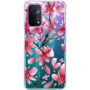 Прозрачный чехол BoxFace OPPO A54 5G Pink Magnolia