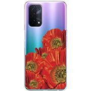 Прозрачный чехол BoxFace OPPO A54 5G Red Poppies