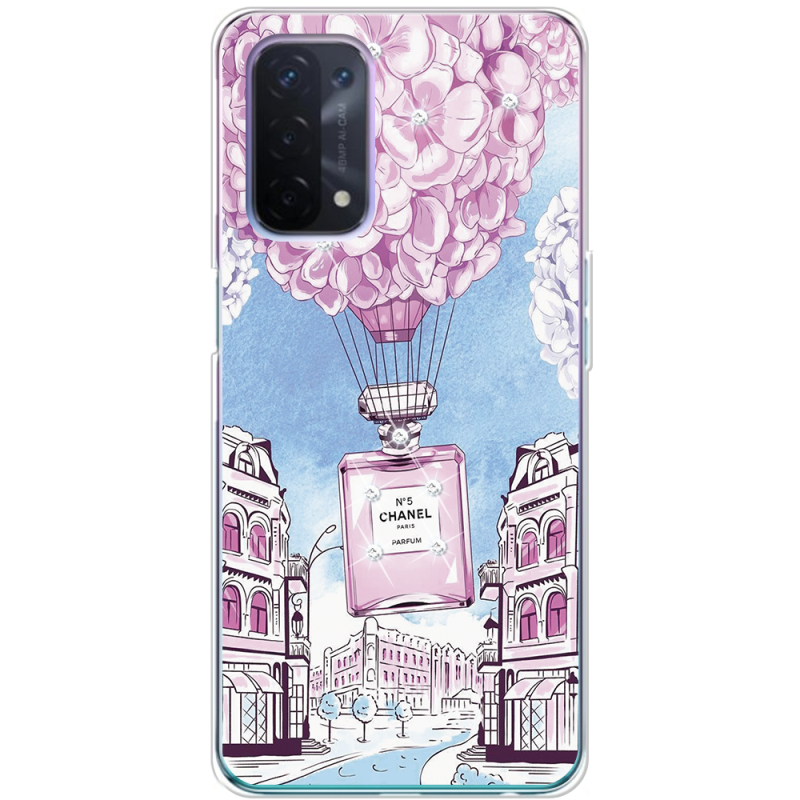 Чехол со стразами OPPO A54 5G Perfume bottle