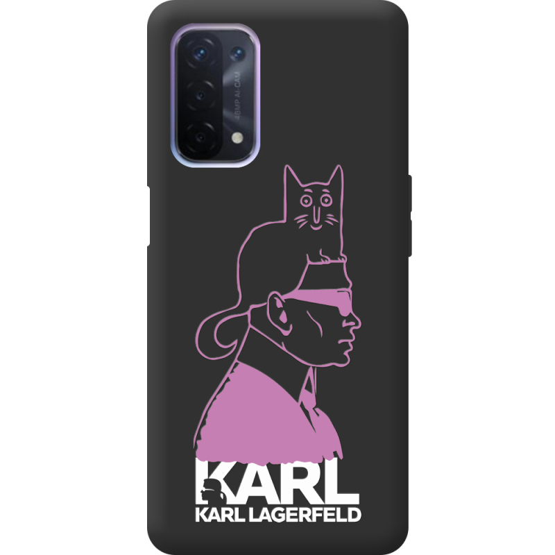 Черный чехол BoxFace OPPO A54 5G Pink Karl