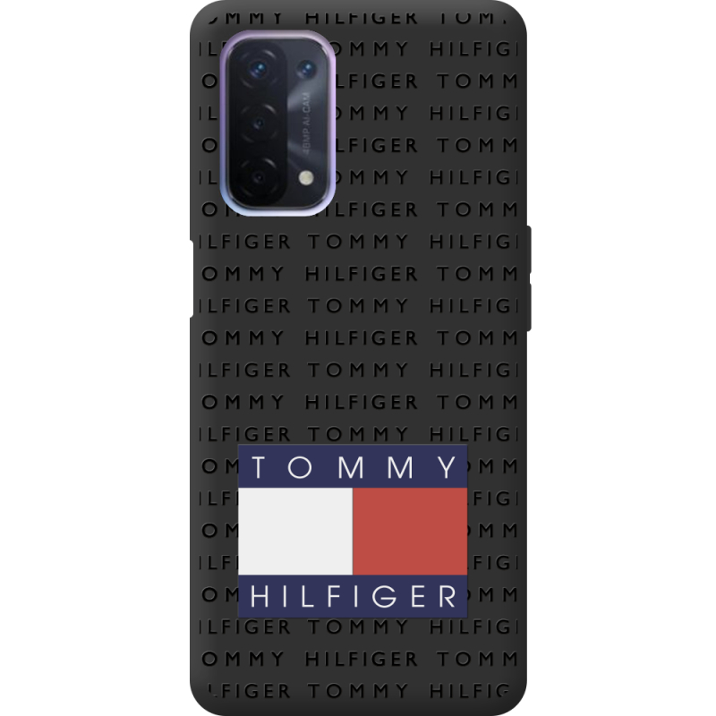 Черный чехол BoxFace OPPO A54 5G Tommy Print