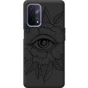 Черный чехол BoxFace OPPO A54 5G Eye